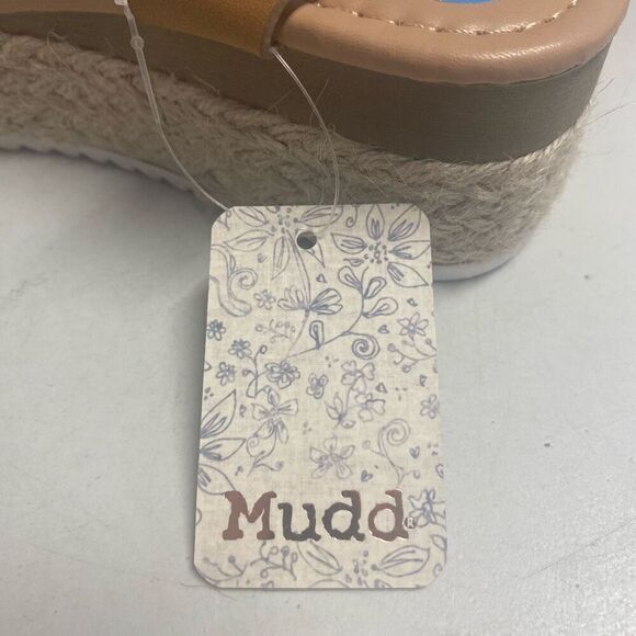 MUDD Women’s Espadrille Sandals Tan Sz 6 Ankle Strap Buckle Open Toe New No Box - Picture 4 of 9